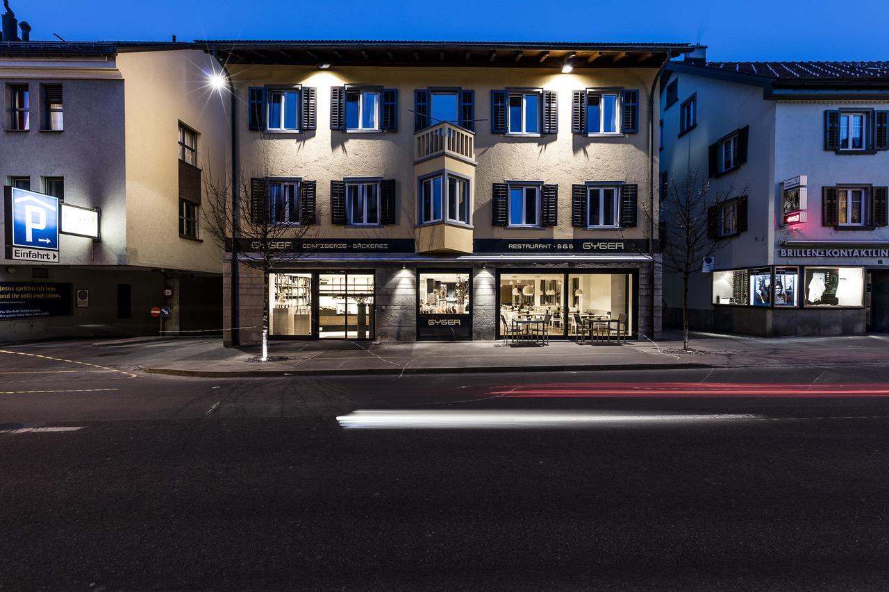 Gyger Restaurant Confiserie B&B Thusis Exteriör bild
